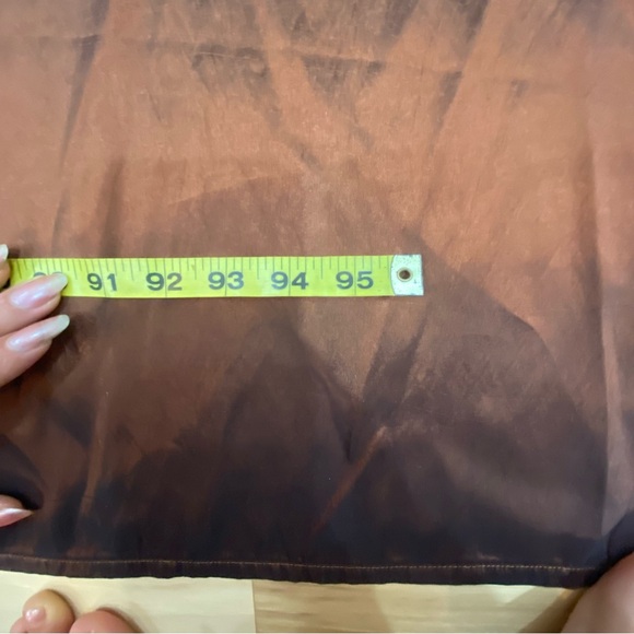 Burgandy Red/black fabric 4 pieces set 57”x 111” perfect for curtains - Picture 3 of 5